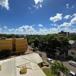 Vista aérea mostrando a paisagem externa de uma propriedade em Lajeado, Brasil.