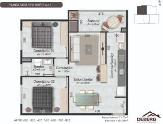 Apartamento com 2 dormitórios, foto 13