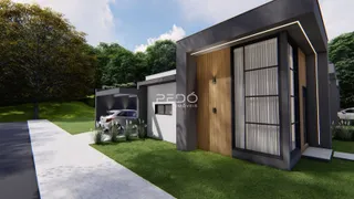 Fachada moderna de uma residência em Lajeado, Brasil.