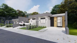 Fachada moderna de uma residência em Lajeado, Brasil.