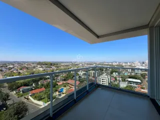 Vista panorâmica da cidade de Lajeado observada a partir de um terraço.
