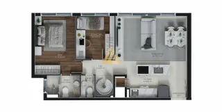 Apartamento com 2 dormitórios, foto 3