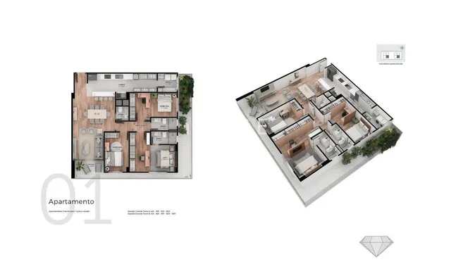 Apartamento com 3 dormitórios, foto 2