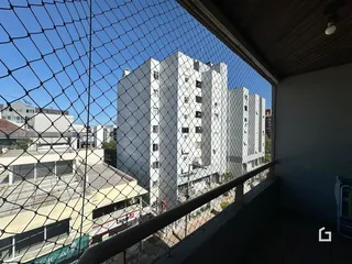 Vista de um prédio residencial em Lajeado, Brasil, vista de um terraço.