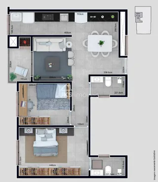 Apartamento com 2 dormitórios, foto 11