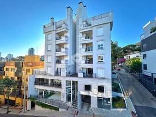 A fachada de um prédio residencial em Lajeado, Brasil.