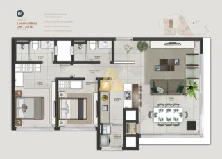 Apartamento com 2 dormitórios, foto 6