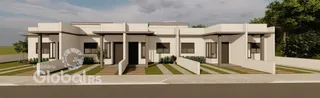 Fachada moderna de uma residência em Lajeado, Brasil.
