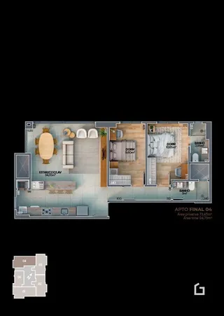Apartamento com 2 dormitórios, foto 22
