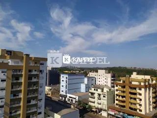 Vista externa de edifícios residenciais em Lajeado, Brasil.