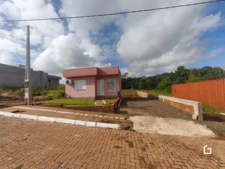 Vista da fachada de uma residência em Lajeado, Brasil.