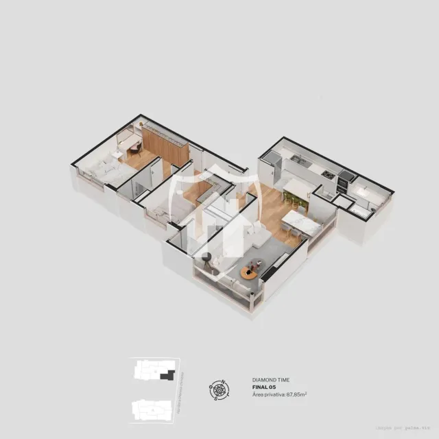 Apartamento com 2 dormitórios, foto 3
