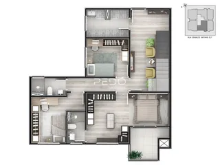 Apartamento com 3 dormitórios, foto 9
