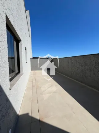 Vista da fachada de uma residência em Lajeado, Brasil.