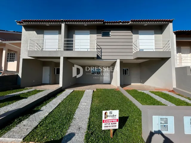 Fachada de uma casa residencial em Lajeado, Brasil.
