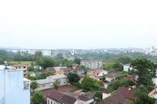 Vista aérea de uma área residencial em Lajeado, Brasil.