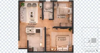 Apartamento com 2 dormitórios, foto 2