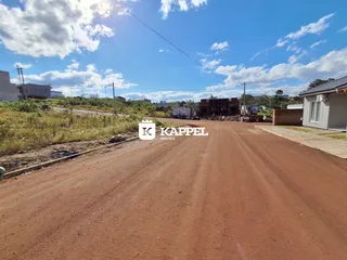 Vista da estrada de terra em Lajeado, Brasil.