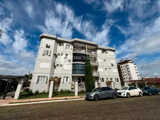 Fachada de um edifício residencial em Lajeado, Brasil.