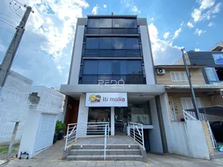 Fachada de um prédio residencial em Lajeado, Brasil.