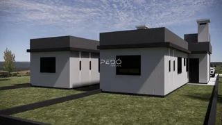 Fachada moderna de uma residência em Lajeado, Brasil.