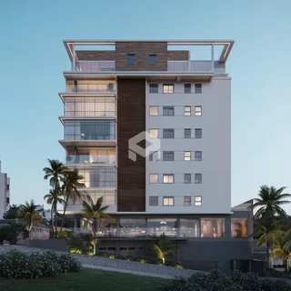 Fachada moderna de um prédio residencial em Lajeado, Brasil.