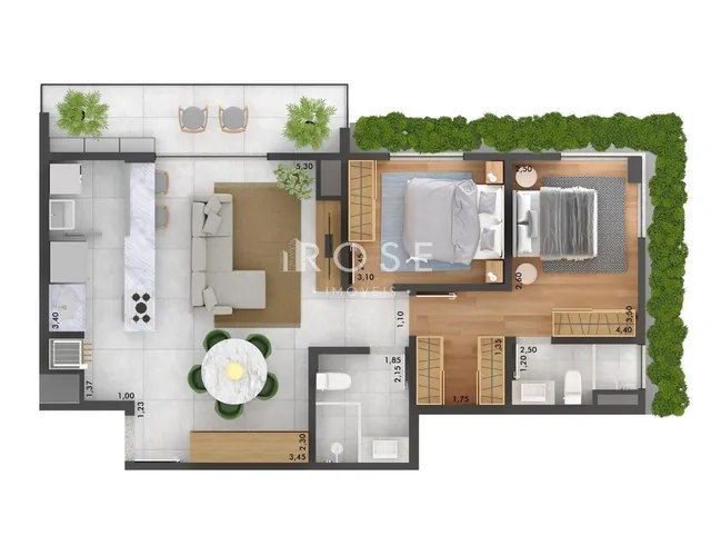 Apartamento com 2 dormitórios, foto 2