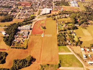 Vista aérea de uma propriedade rural em Lajeado, Brasil.