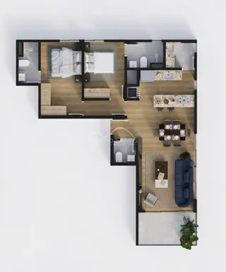 Apartamento com 2 dormitórios, foto 9