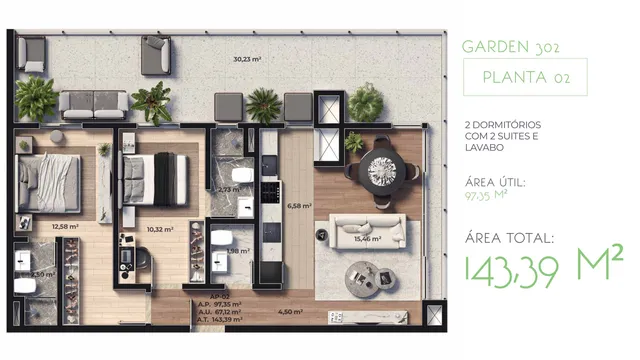 Apartamento com 2 dormitórios, foto 2
