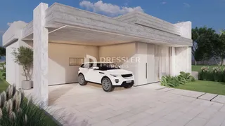 Fachada moderna de uma residência em Lajeado, Brasil.