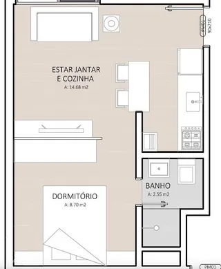 Kitnet com 1 dormitório, foto 5