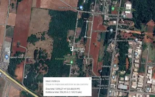 Vista aérea de uma propriedade na região de Lajeado, Brasil.
