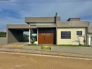 Fachada moderna de uma residência em Lajeado, Brasil.