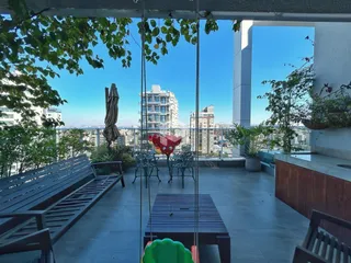 Vista de uma varanda com vista para a cidade em Lajeado, Brasil.