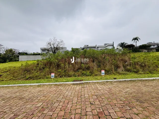 Vista externa de uma propriedade com vegetação alta e piso de tijolos no primeiro plano.