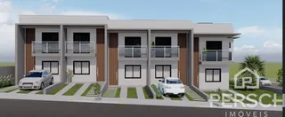 Fachada de um prédio residencial moderno com detalhes em madeira em Lajeado.