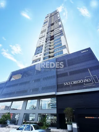 Fachada de um edifício residencial moderno em Lajeado.