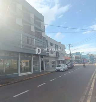 Fachada de um prédio residencial na rua em Lajeado, Brasil.