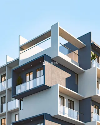 Fachada de um prédio residencial moderno em Lajeado.