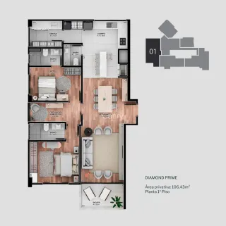 Apartamento com 2 dormitórios, foto 2