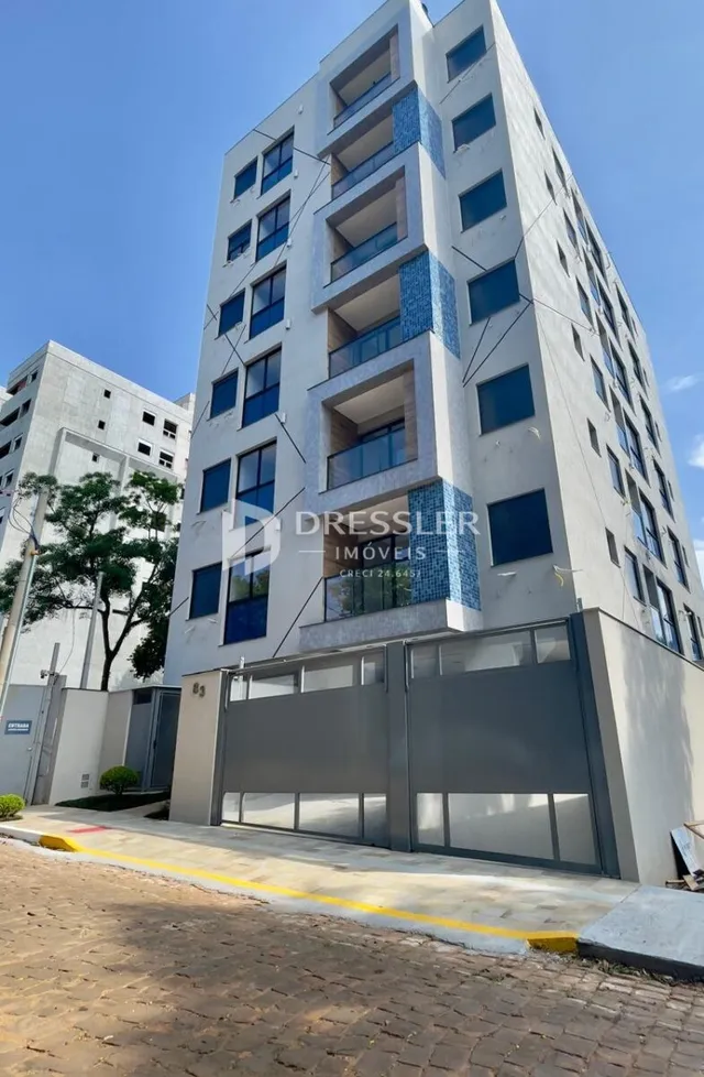 Fachada de um prédio residencial em Lajeado, Brasil.