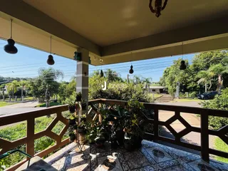 Vista da varanda de uma residência em Lajeado, Brasil.