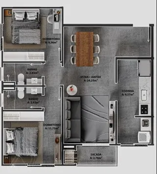 Apartamento com 2 dormitórios, foto 20
