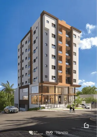 Fachada de um prédio residencial em Lajeado, Brasil.