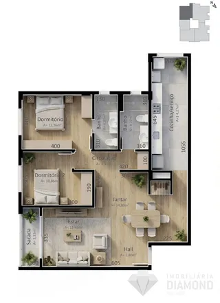 Apartamento com 2 dormitórios, foto 9