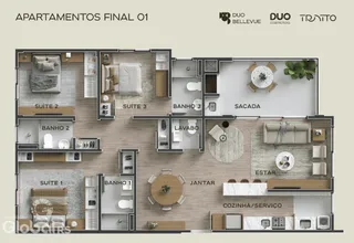 Apartamento com 3 dormitórios, foto 20