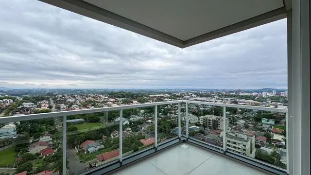 Vista panorâmica da cidade de Lajeado a partir de um terraço.