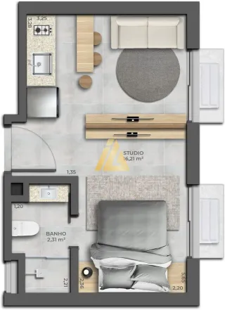 Apartamento com 1 dormitório, foto 25