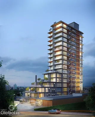 Fachada moderna de um edifício residencial em Lajeado.